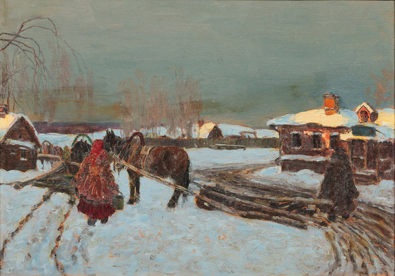 Аралов Владимир Николаевич. Зима в деревне